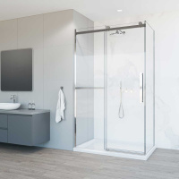 Душевой уголок Como Soft VSR-1CS1012CL, 1200*1000, хром, стекло прозрачное - Gidratop.ru изображение