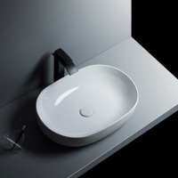 Раковина керамическая Vincea VBS-301, 480*350*135 накладная, цвет белый - Gidratop.ru изображение