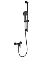 Смеситель для душа с гарнитуром WONZON & WOGHAND, Черный матовый (WW-4570-MB) - Gidratop.ru изображение