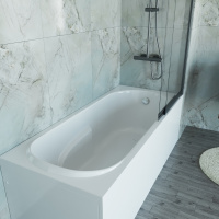 Ванна акриловая Vincea VBT-2A170-FR с каркасом 1700*750*480, пристенная, цвет белый - Gidratop.ru изображение