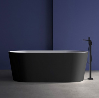 Акриловая ванна ABBER AB9209MB черная матовая - Gidratop.ru изображение