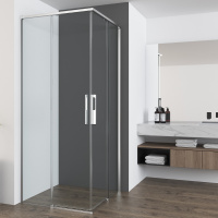 Душевой уголок Ultima VSS-7UL1010CL, 1000*1000, хром, стекло прозрачное - Gidratop.ru изображение