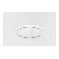 Кнопка смыва BB052BL, белая глянцевая - Gidratop.ru изображение