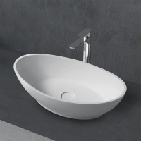 Раковина накладная ABBER Stein AS2610 белая матовая - Gidratop.ru изображение