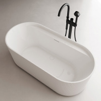 Акриловая ванна ABBER AB9444MW белая матовая - Gidratop.ru изображение