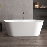 Ванна из искусственного камня ABBER Stein AS9626 белая матовая - Gidratop.ru изображение