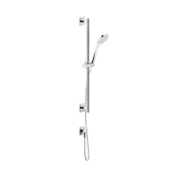 Gessi Emporio shower штанга в комплекте с душевой лейкой, шланг 1,50 м и вывод воды, цвет: Chrome - Gidratop.ru изображение