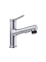 Смеситель с выдвижным изливом, хром BB-LVMD-CRM-W0 - Gidratop.ru изображение