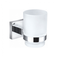 Стакан для зубных щеток с держателем WONZON & WOGHAND POLO, Хром (WW-8921) - Gidratop.ru изображение