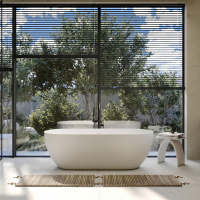 Ванна из искусственного камня ABBER Stein AS9613-1.6 белая матовая - Gidratop.ru изображение