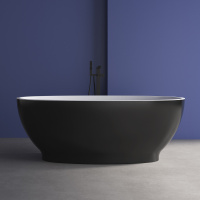 Акриловая ванна ABBER AB9207MB черная матовая - Gidratop.ru изображение