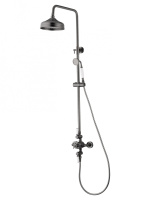 Душевая система с термостатом WONZON & WOGHAND RETRO, Темный графит (WW-B3041-BGG) - Gidratop.ru изображение