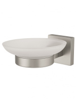 Мыльница с держателем WONZON & WOGHAND POLO, Брашированный никель (WW-8922-BN) - Gidratop.ru изображение