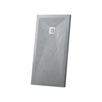 Поддон для душа из искусственного камня VST-4SR9011G, 1100*900*25, серый - Gidratop.ru изображение