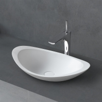 Раковина накладная ABBER Stein AS2606 белая матовая - Gidratop.ru изображение