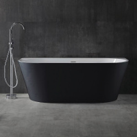 Акриловая ванна ABBER AB9216-1.7MB черная матовая - Gidratop.ru изображение