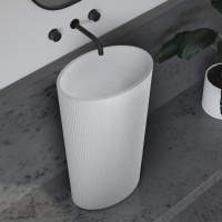 Раковина отдельностоящая ABBER Stein AS2504-H белая матовая - Gidratop.ru изображение