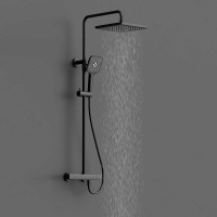 Душевая стойка Next VSFS-1N0TMB термостатическая, черный - Gidratop.ru изображение