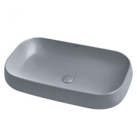Раковина накладная ABBER Rechteck AC2210MG серая матовая - Gidratop.ru изображение