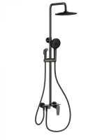 Душевая система с техническим душем WONZON & WOGHAND, Темный графит (WW-A30874-BGG) - Gidratop.ru изображение