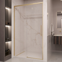 Душевая дверь Stella VDS-1ST120CLG, 1200, брашированное золото, стекло прозрачное