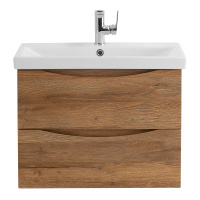 MARINO-CER База под раковину подвесная с двумя выкатными ящиками, Rovere Rustico, 664x440x500, MARINO-CER-700-2C-SO-RR-P