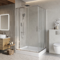 Душевой уголок BelBagno LUCE-AH-22-105/100-C-Cr - Gidratop.ru изображение