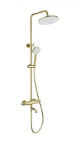 Душевая система с термостатом WONZON & WOGHAND CAPSULE, Брашированное золото (WW-B3031-A3- BG) - Gidratop.ru изображение