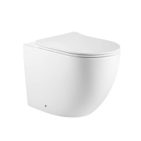 Унитаз ABBER Bequem AC1111TMW приставной белый матовый, безободковый, смыв торнадо - Gidratop.ru изображение