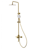 Душевая система WONZON & WOGHAND CLICK, Брашированное золото (WW-N3S962-BG) - Gidratop.ru изображение