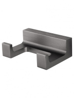 Двойной крючок для ванной WONZON & WOGHAND ECLIPSE, Темный графит (WW-9125-GM) - Gidratop.ru изображение