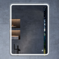 Зеркало LED VLM-3MA600 600х800 c сенсорным выключателем и диммером - Gidratop.ru изображение