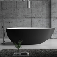 Акриловая ванна ABBER AB9211MB черная матовая - Gidratop.ru изображение