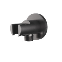 Держатель ручного душа VSC-31GM с подводом воды, вороненая сталь - Gidratop.ru изображение