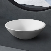 Раковина накладная ABBER Stein AS2608 белая матовая - Gidratop.ru изображение