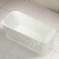 Ванна из искусственного камня ABBER Stein AS9663 белая матовая - Gidratop.ru изображение