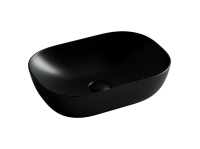 Умывальник чаша накладная прямоугольная (цвет Черный Матовый) Element 455x325x135мм