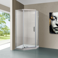 Душевой уголок Stresa VSP-1S900CL, 900*900, хром, стекло прозрачное - Gidratop.ru изображение