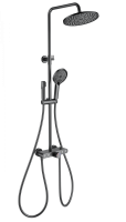 Душевая система с термостатом WONZON & WOGHAND MUSE Selesta, Темный графит (WW-B4113-BGG) - Gidratop.ru изображение