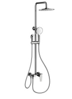 Душевая система с техническим душем WONZON & WOGHAND, Хром (WW-A30874-CR) - Gidratop.ru изображение