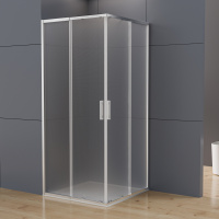 Душевой уголок Rapid-N VSS-3RN1112E10MT, (1000-1100)x(1100-1200), хром, стекло текстурное - Gidratop.ru изображение