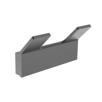 Двойной крючок для ванной WONZON & WOGHAND LOTTE, Темный графит (WW-8325-BGM) - Gidratop.ru изображение