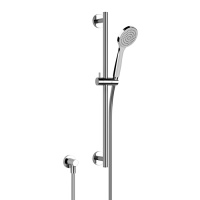 Gessi Emporio shower штанга в комплекте с душевой лейкой, шланг 1,50 м и вывод воды, цвет: Chrome - Gidratop.ru изображение
