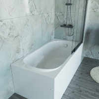 Ванна акриловая Vincea VBT-2A150-LG с ножками 1500*750*470, пристенная, цвет белый - Gidratop.ru изображение