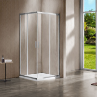 Душевой уголок Garda VSS-1G8011CL, 1100*800, хром, стекло прозрачное - Gidratop.ru изображение