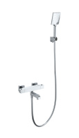 Смеситель для ванны с душем и термостатом WONZON & WOGHAND STAY 3, Хром (WW-B2026-A1-CR) - Gidratop.ru изображение