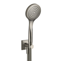 Gessi Emporio shower душевой комплект, состоящий из вывода воды, держателя, шланга 1,50 м и лейки, цвет: Finox Brushed Nickel