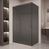 Душевой уголок Stella VSR-1ST9012CGGM, 1200*900, вороненая сталь, стекло тонированное - Gidratop.ru изображение