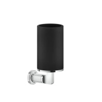 GESSI INCISO стакан настенный, цвет: черный/хром - Gidratop.ru изображение