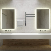 Полотенцесушитель электрический Vincea VTD-1S1CGE 43x60, графит, таймер - Gidratop.ru изображение